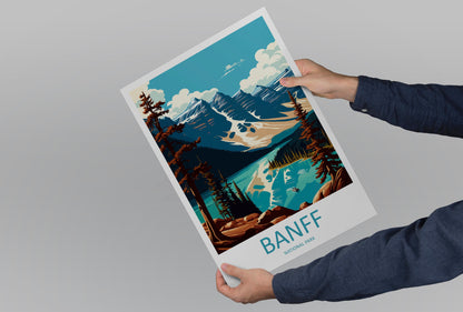 Banff National Park Travel Print Wall Art Banff Wall Hanging Home Décor Banff Gift Art Lovers Canada Art Lover Gift