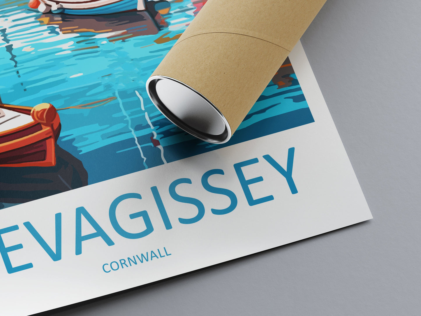 Mevagissey Travel Print Wall Art Mevagissey Wall Hanging Home Décor Mevagissey Gift Art Lovers England Art Lover Gift Mevagissey Poster
