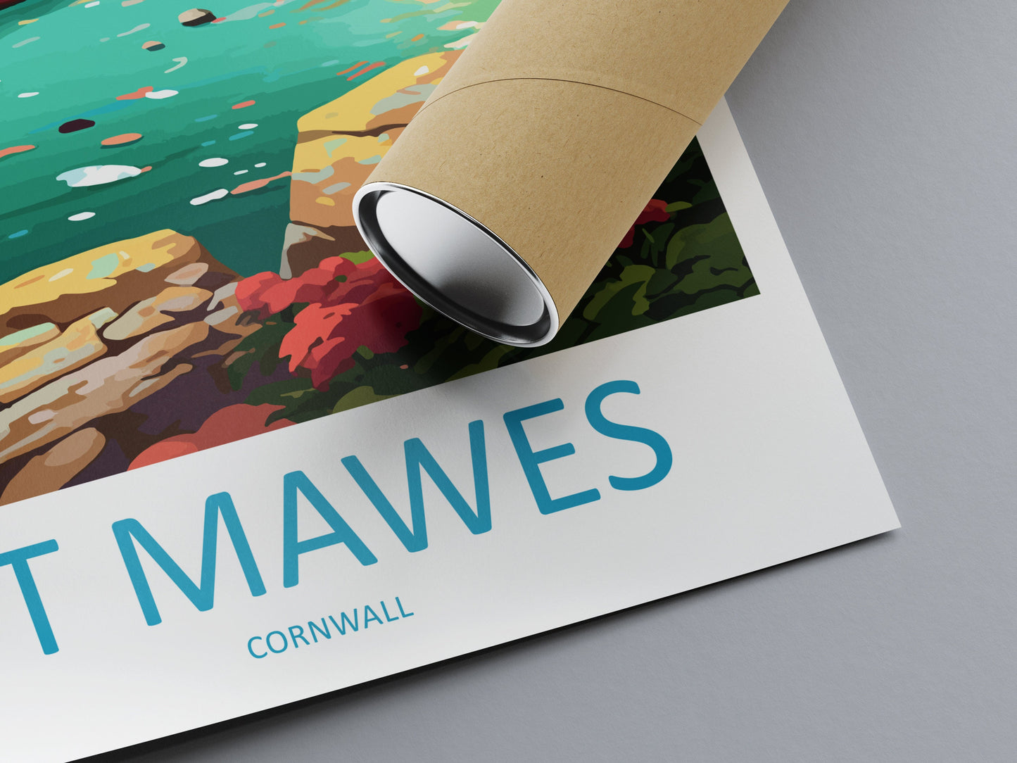 St Mawes Travel Print Wall Art St Mawes Wall Hanging Home Décor St Mawes Gift Art Lovers England Art Lover Gift St Mawes Travel Décor