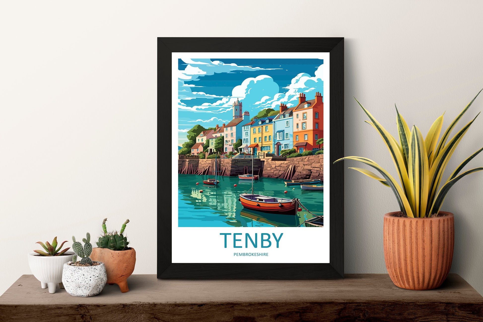 Tenby Print Tenby Home Décor Seascape Art Print Tenby Wall Art for Wales Enthusiast Gift Wall Hanging Tenby Wales Travel Gift Wall Poster