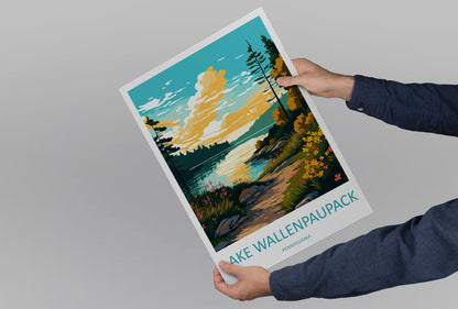 Lake Wallenpaupack Travel Print Wall Art Lake Wallenpaupack Wall Hanging Home Décor Lake Wallenpaupack Gift Art Lovers Pennsylvania Art