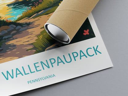 Lake Wallenpaupack Travel Print Wall Art Lake Wallenpaupack Wall Hanging Home Décor Lake Wallenpaupack Gift Art Lovers Pennsylvania Art