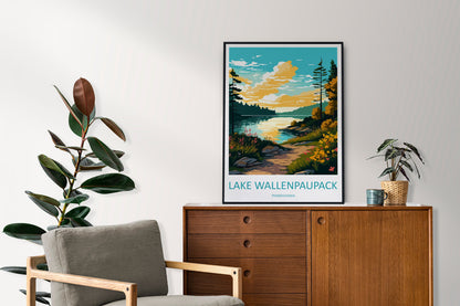 Lake Wallenpaupack Travel Print Wall Art Lake Wallenpaupack Wall Hanging Home Décor Lake Wallenpaupack Gift Art Lovers Pennsylvania Art