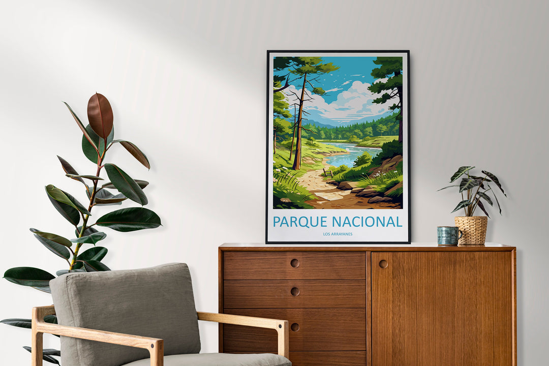 Parque Nacional Los Arrayanes Travel Print Wall Art Parque Nacional Los Arrayanes Wall Hanging Home Decor Gift Art Lovers Wall Art
