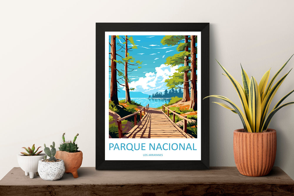 Parque Nacional Los Arrayanes Travel Print Wall Art Parque Nacional Los Arrayanes Wall Hanging Home Decor Gift Art Lovers Wall Art