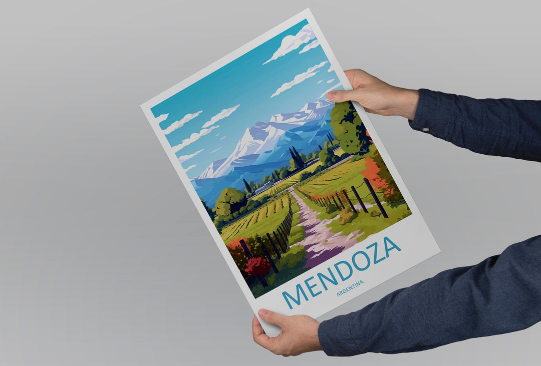 Mendoza Travel Print Wall Art Mendoza Wall Hanging Home Decor Mendoza Gift Art Lovers Wall Art Print Art Mendoza Artwork Argentina Poster