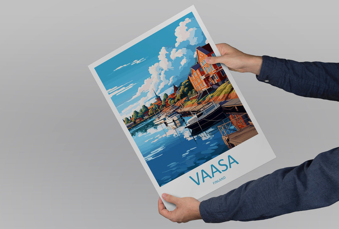 Vaasa Travel Print Wall Art Vaasa Wall Hanging Home Decor Vaasa Gift Art Lovers Wall Art Print Art Vaasa Wall Print Finland Travel Poster