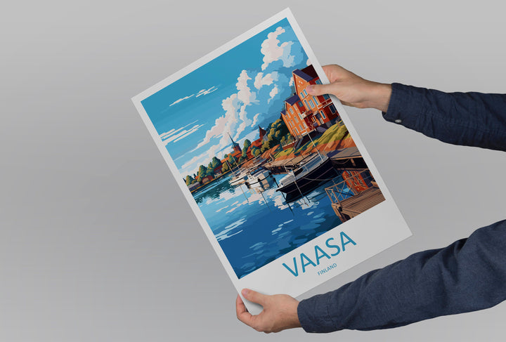 Vaasa Travel Print Wall Art Vaasa Wall Hanging Home Decor Vaasa Gift Art Lovers Wall Art Print Art Vaasa Wall Print Finland Travel Poster
