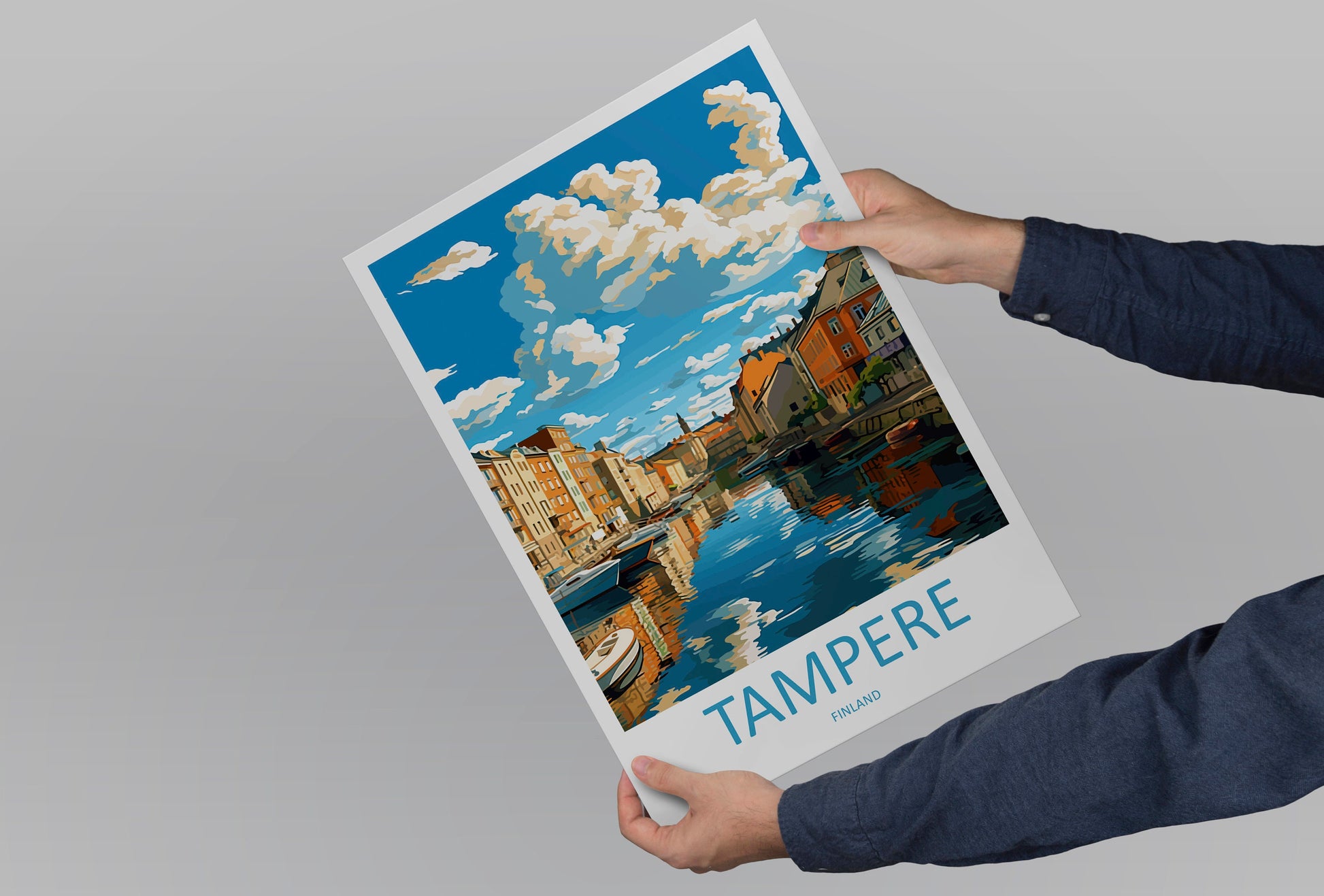 Tampere Travel Print Wall Art Tampere Wall Hanging Home Decor Tampere Gift Art Lovers Wall Art Print Art Tampere Wall Print Finland Art Gift
