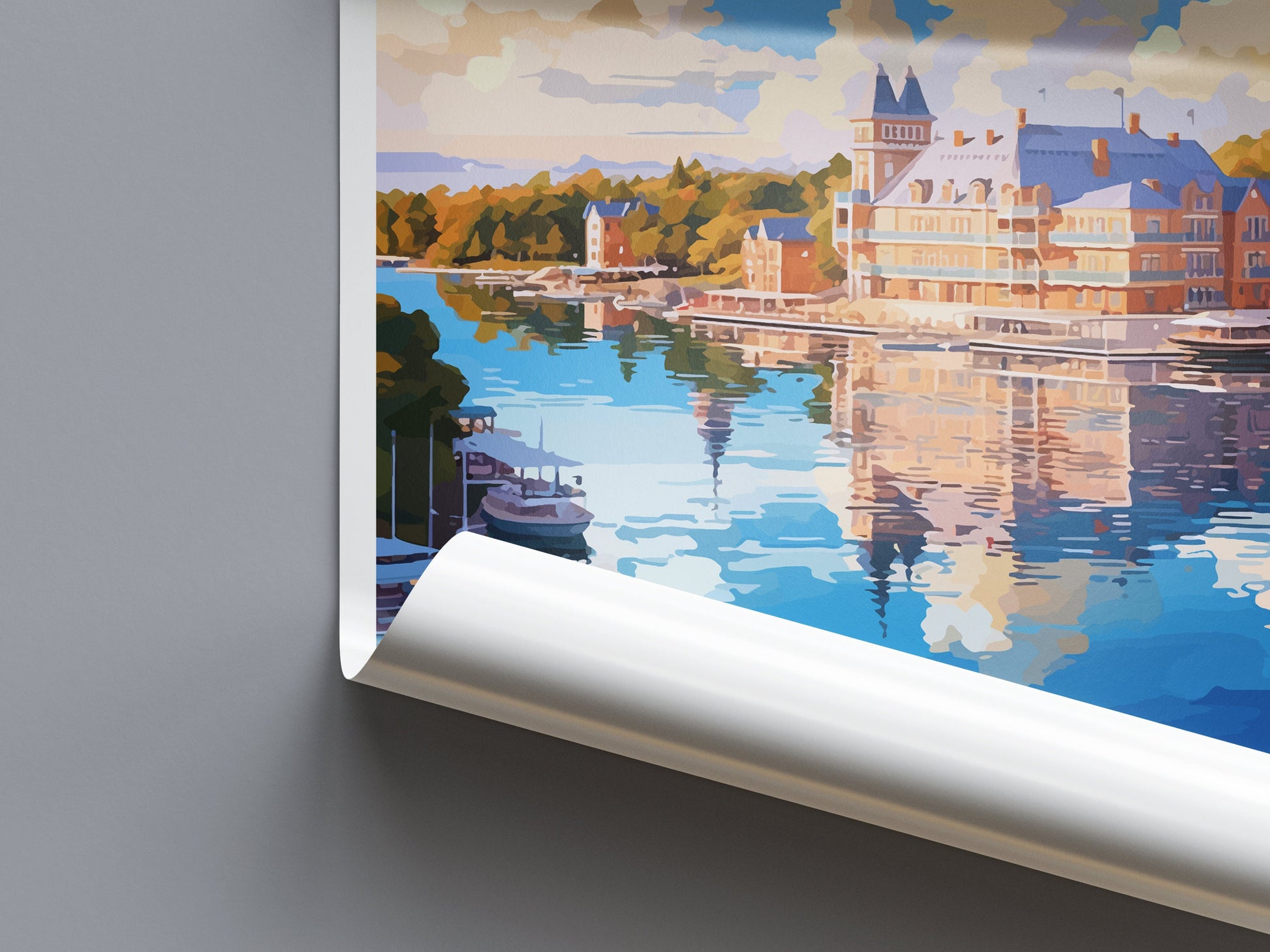 Naantali Travel Print Wall Art Naantali Wall Hanging Home Decor Naantali Gift Art Lovers Wall Art Print Art Finland Wall Print