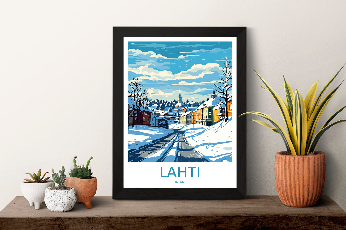 Lahti Travel Print Wall Art Lahti Wall Hanging Home Decor Lahti Gift Art Lovers Wall Art Print Art Finland Wall Print