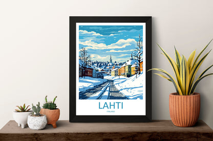 Lahti Travel Print Wall Art Lahti Wall Hanging Home Decor Lahti Gift Art Lovers Wall Art Print Art Finland Wall Print