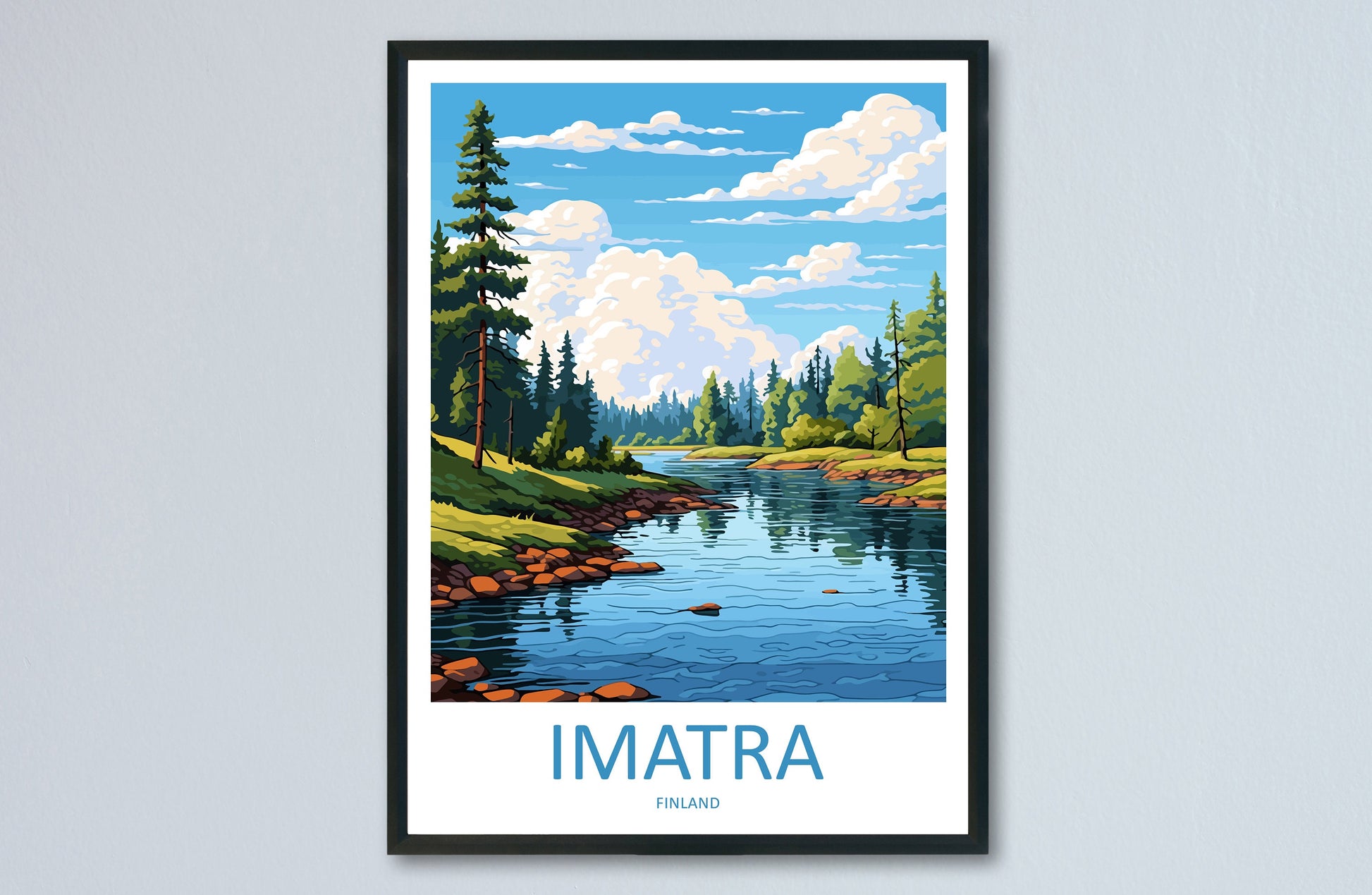Imatra Travel Print Wall Art Imatra Wall Hanging Home Decor Imatra Gift Art Lovers Wall Art Print Art Finland Wall Print