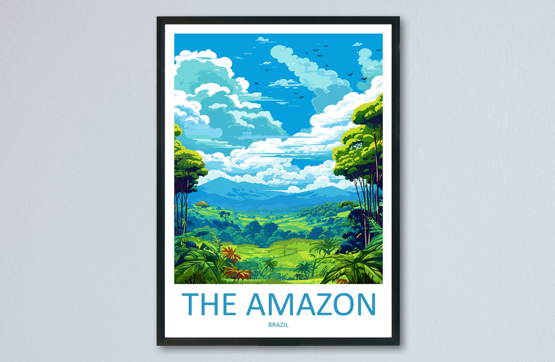 Amazon Rainforest Travel Print Wall Art Amazon Rainforest Wall Hanging Home Decor Amazon Rainforest Gift Art Lovers Wall Art Print Art