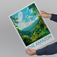 Amazon Rainforest Travel Print Wall Art Amazon Rainforest Wall Hanging Home Decor Amazon Rainforest Gift Art Lovers Wall Art Print Art