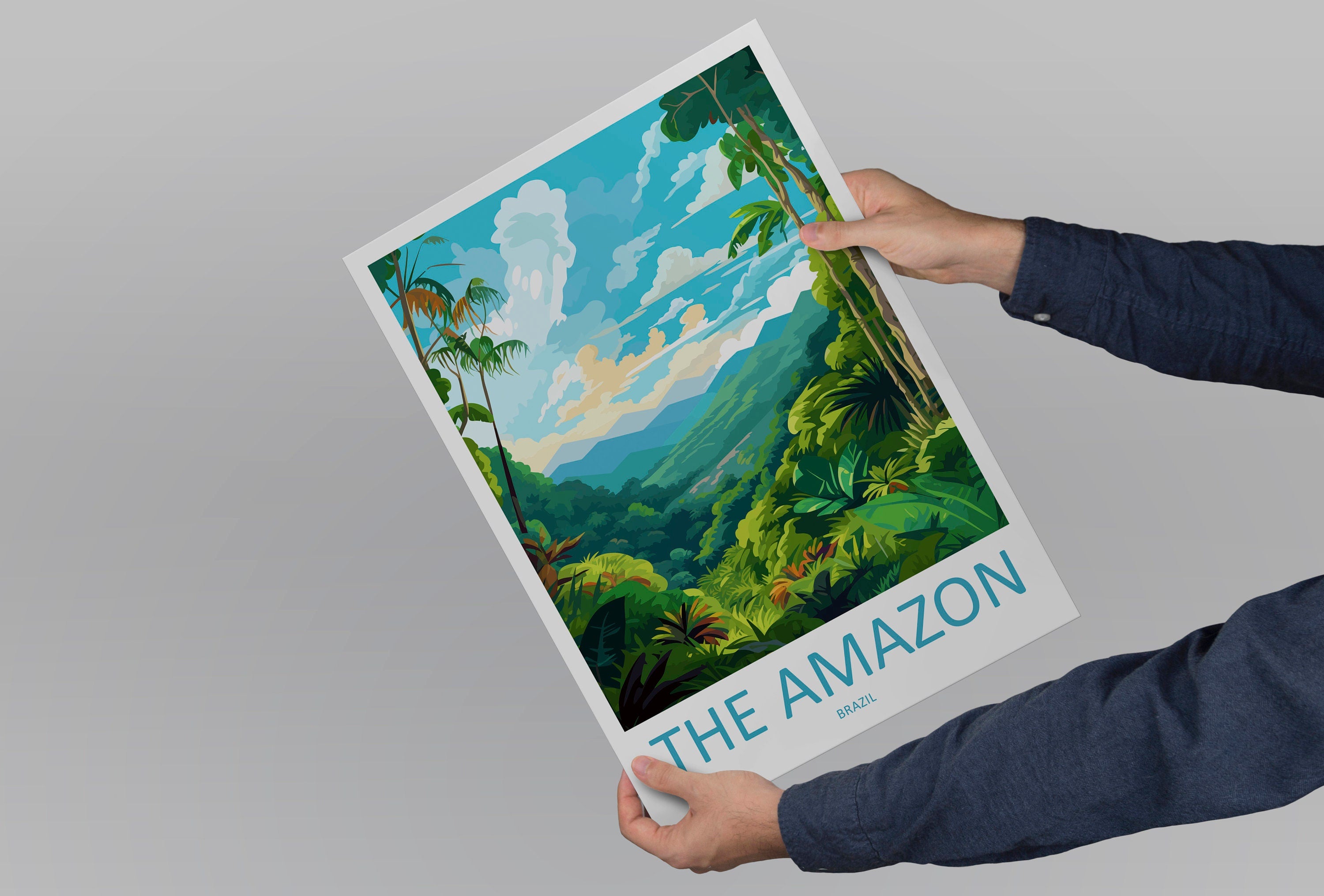 Amazon Rainforest Travel Print Wall Art Amazon Rainforest Wall Hanging Home Decor Amazon Rainforest Gift Art Lovers Wall Art Print Art