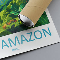 Amazon Rainforest Travel Print Wall Art Amazon Rainforest Wall Hanging Home Decor Amazon Rainforest Gift Art Lovers Wall Art Print Art