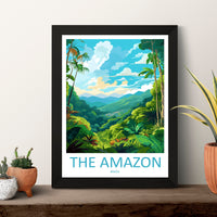 Amazon Rainforest Travel Print Wall Art Amazon Rainforest Wall Hanging Home Decor Amazon Rainforest Gift Art Lovers Wall Art Print Art