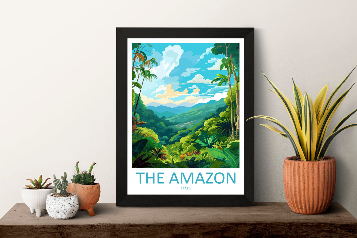 Amazon Rainforest Travel Print Wall Art Amazon Rainforest Wall Hanging Home Decor Amazon Rainforest Gift Art Lovers Wall Art Print Art