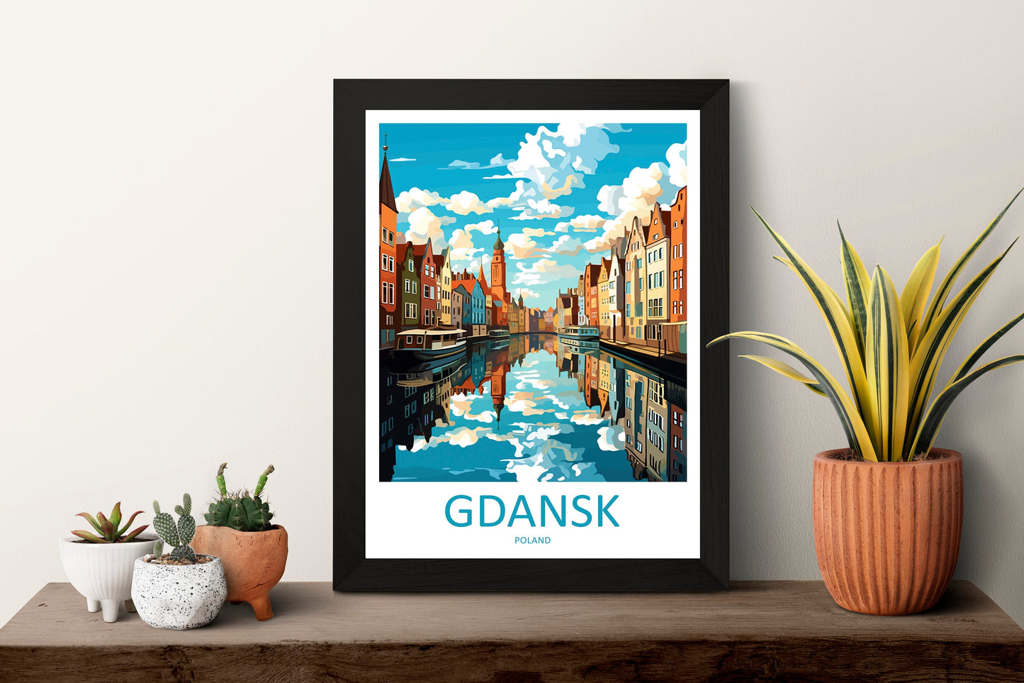 Gdansk Travel Print Gdansk Polish Home Décor Gdansk Art Print Polish Baltic coast Room Print For Polish Gift Art Poster Wall Art For Poland