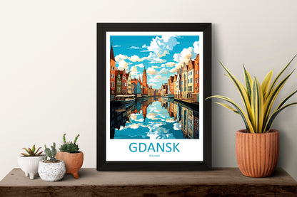 Gdansk Travel Print Gdansk Polish Home Décor Gdansk Art Print Polish Baltic coast Room Print For Polish Gift Art Poster Wall Art For Poland