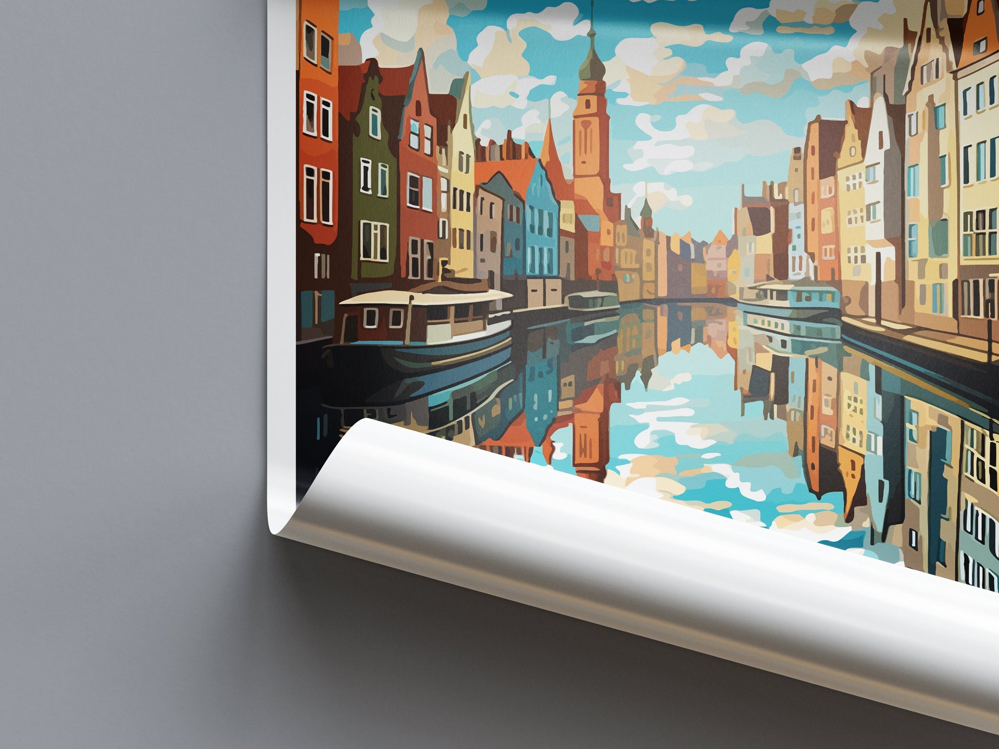 Gdansk Travel Print Gdansk Polish Home Décor Gdansk Art Print Polish Baltic coast Room Print For Polish Gift Art Poster Wall Art For Poland