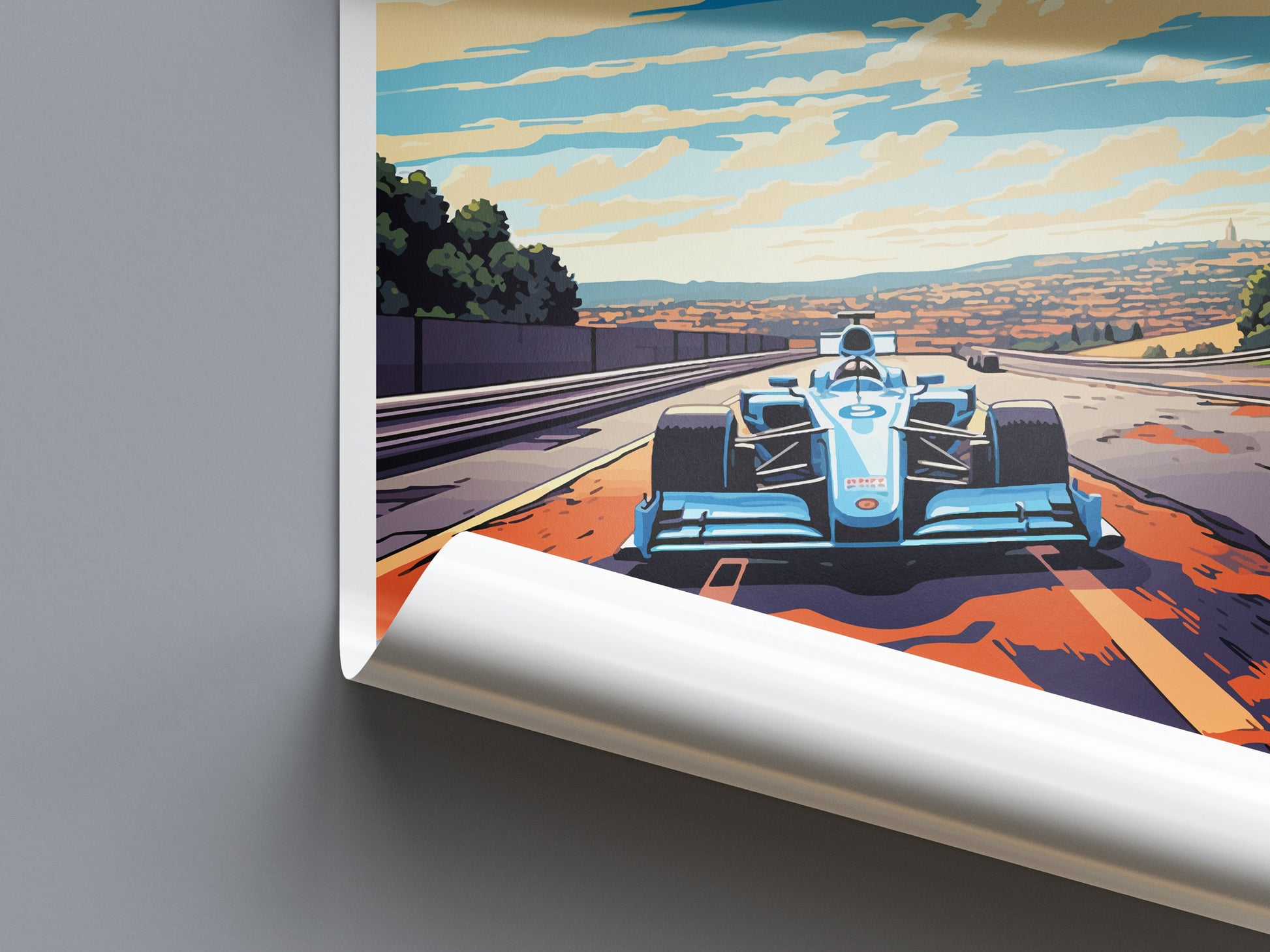 Nürburg Travel Print Wall Decor Nürburg Circuit Poster Motorsport Travel Print Art Print Racing Illustration Germany Race Travel Art