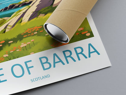Isle Of Barra Travel Print Wall Art Isle Of Barra Wall Hanging Home Décor Isle Of Barra Gift Art Lovers Scotland Art Lover Gift Isle Poster