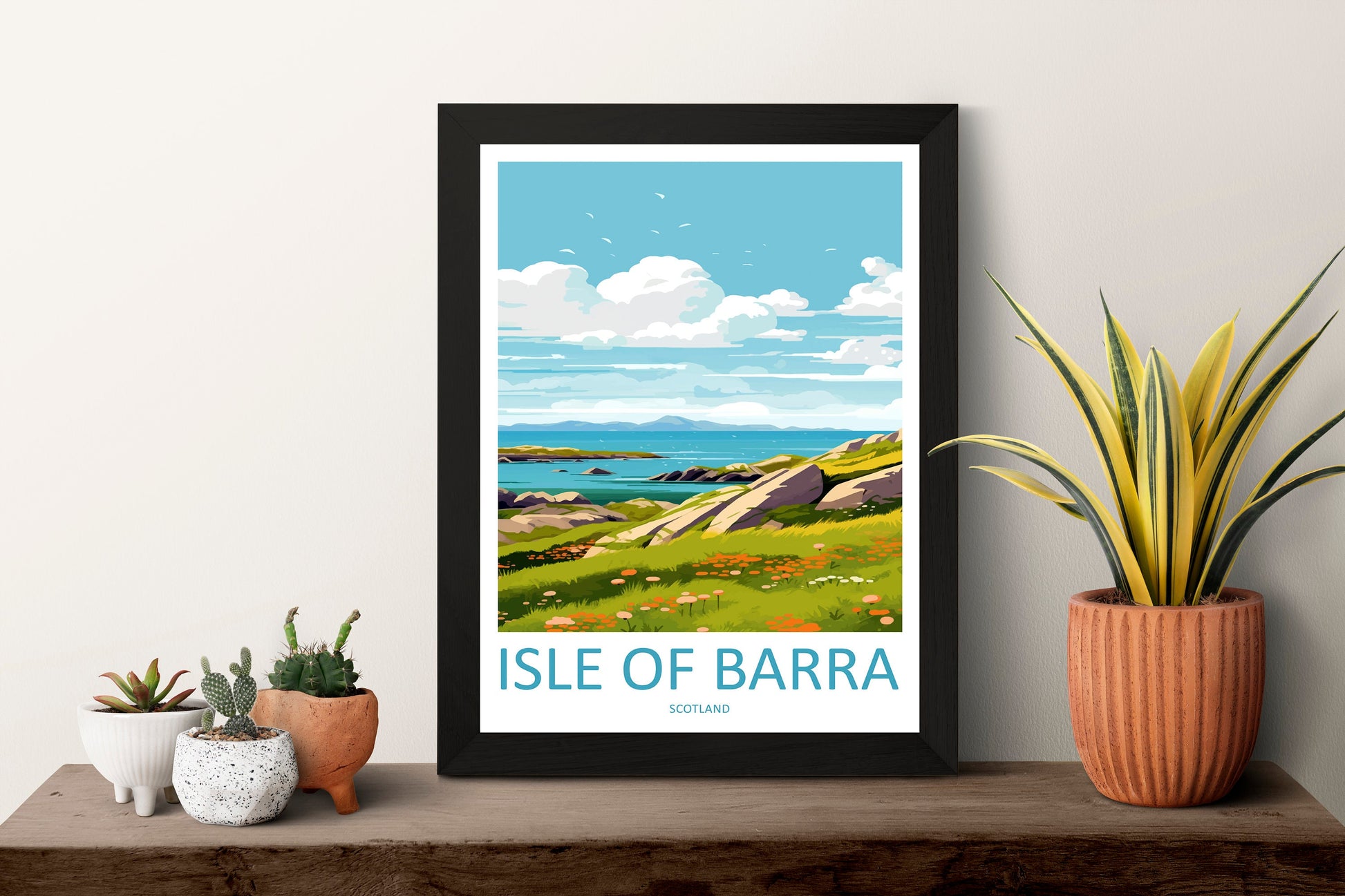 Isle Of Barra Travel Print Wall Art Isle Of Barra Wall Hanging Home Décor Isle Of Barra Gift Art Lovers Scotland Art Lover Gift Isle Poster