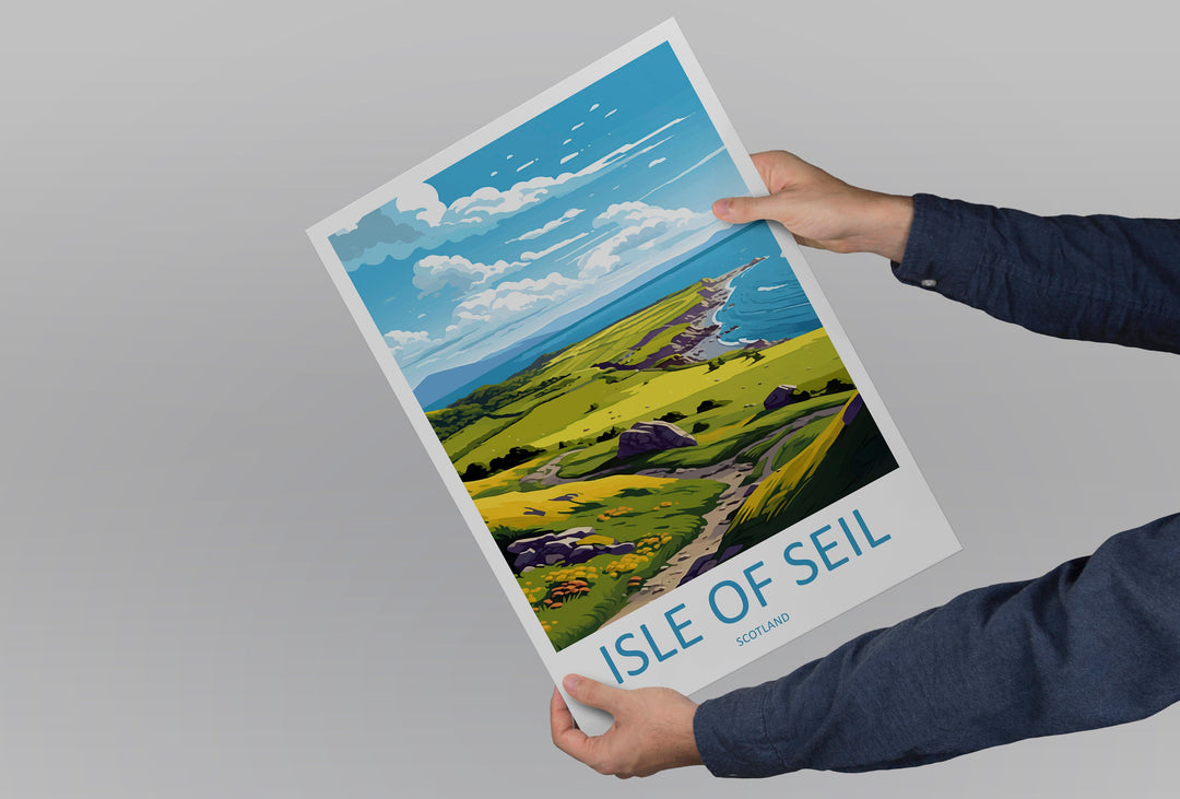 Isle Of Seil Travel Print Wall Art Isle Of Seil Wall Hanging Home Décor Isle Of Seil Gift Art Lovers Scotland Art Lover Travel Isle Gift