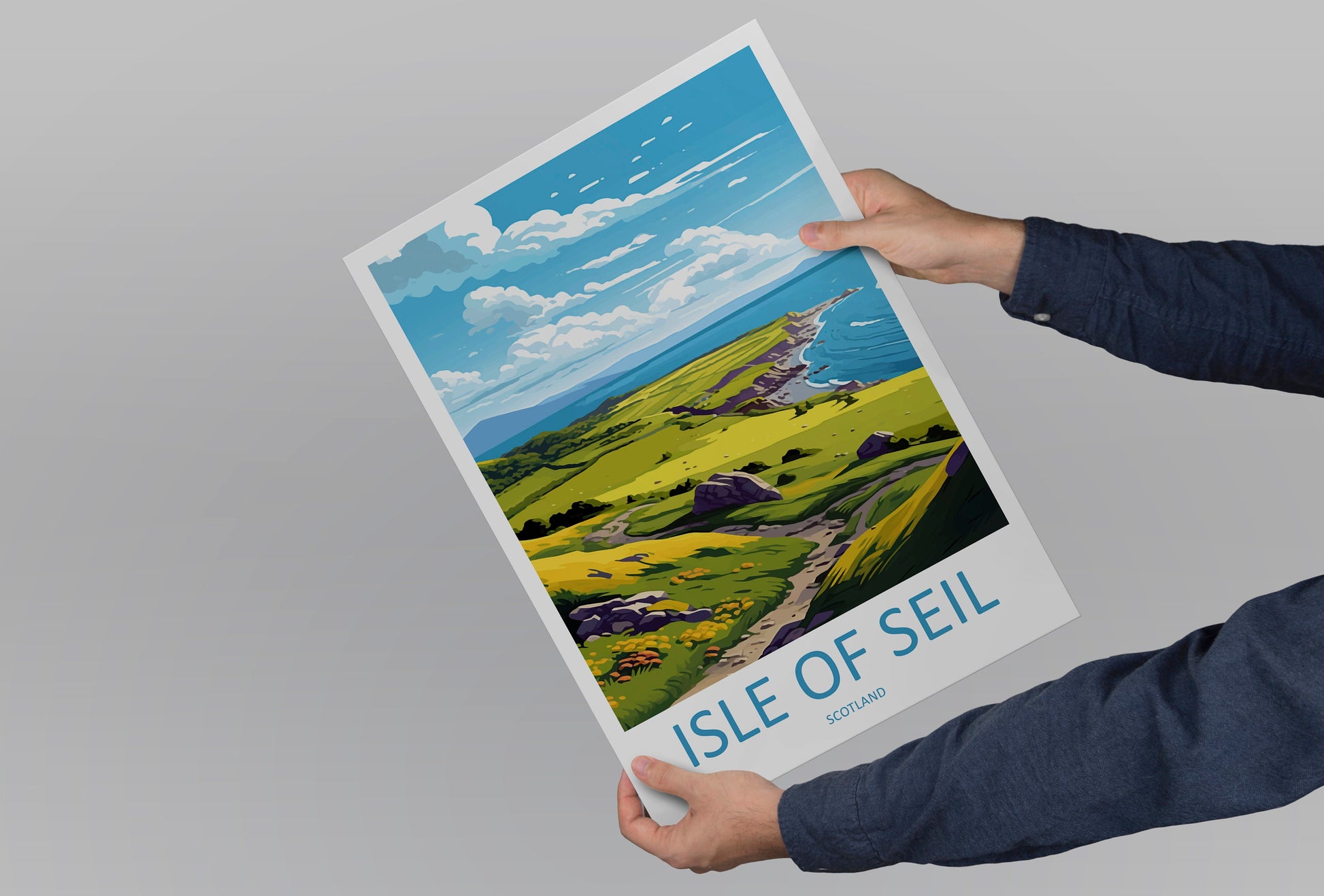 Isle Of Seil Travel Print Wall Art Isle Of Seil Wall Hanging Home Décor Isle Of Seil Gift Art Lovers Scotland Art Lover Travel Isle Gift