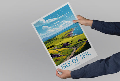 Isle Of Seil Travel Print Wall Art Isle Of Seil Wall Hanging Home Décor Isle Of Seil Gift Art Lovers Scotland Art Lover Travel Isle Gift