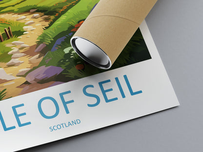 Isle Of Seil Travel Print Wall Art Isle Of Seil Wall Hanging Home Décor Isle Of Seil Gift Art Lovers Scotland Art Lover Travel Isle Gift