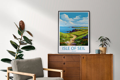 Isle Of Seil Travel Print Wall Art Isle Of Seil Wall Hanging Home Décor Isle Of Seil Gift Art Lovers Scotland Art Lover Travel Isle Gift