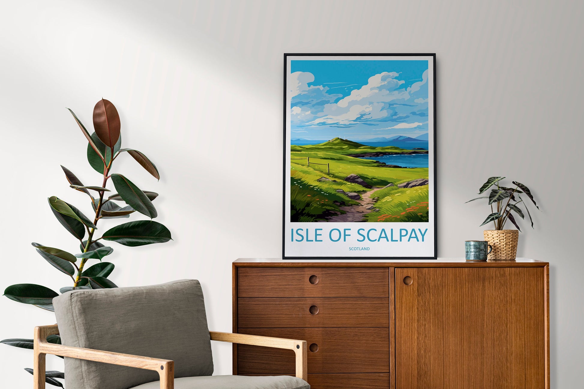 Isle Of Scalpay Travel Print Wall Art Isle Of Scalpay Wall Hanging Home Décor Isle Of Scalpay Gift Art Lovers Scotland Art Lover Travel Gift