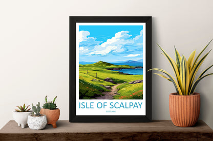 Isle Of Scalpay Travel Print Wall Art Isle Of Scalpay Wall Hanging Home Décor Isle Of Scalpay Gift Art Lovers Scotland Art Lover Travel Gift