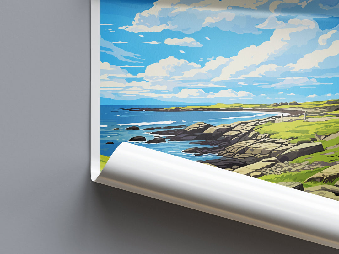 Isle Of Sanday Travel Print Wall Art Isle Of Sanday Wall Hanging Home Décor Isle Of Sanday Gift Art Lovers Scotland Art Lover Travel Gift