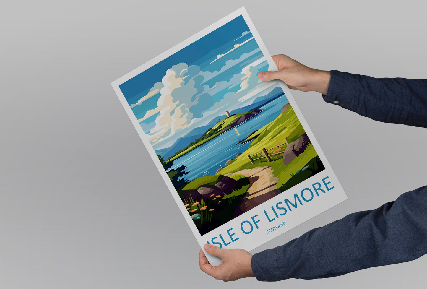 Isle Of Lismore Travel Print Wall Art Isle Of Lismore Wall Hanging Home Décor Isle Of Lismore Gift Art Lovers Scotland Art Lover Travel Gift