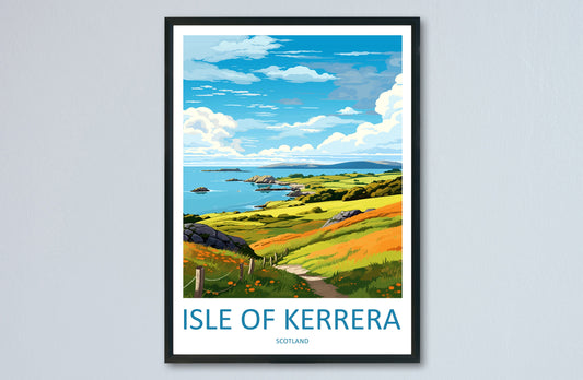 Isle Of Kerrera Travel Print Wall Art Isle Of Kerrera Wall Hanging Home Décor Isle Of Kerrera Gift Art Lovers Scotland Art Lover Travel Gift