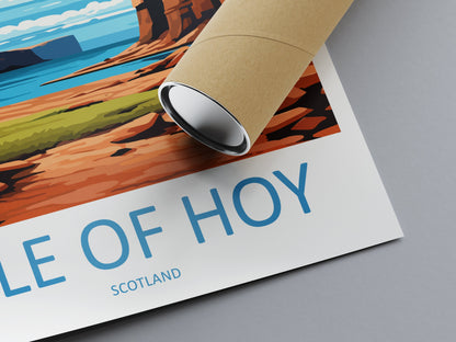 Isle Of Hoy Travel Print Wall Art Isle Of Hoy Wall Hanging Home Décor Isle Of Hoy Gift Art Lovers Scotland Art Lover Travel Gift