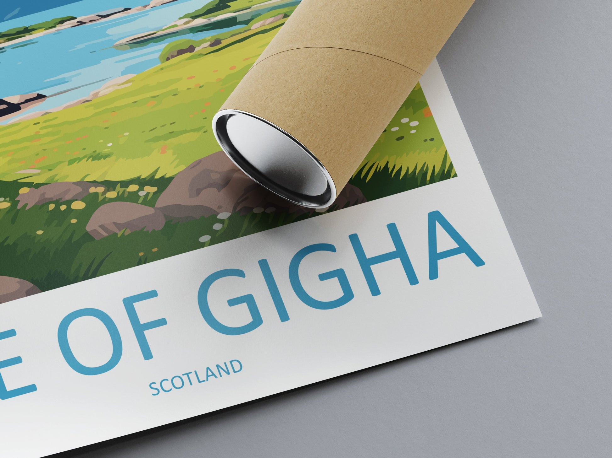 Isle Of Gigha Travel Print Wall Art Isle Of Gigha Wall Hanging Home Décor Isle Of Gigha Gift Art Lovers Scotland Art Lover Travel Gift