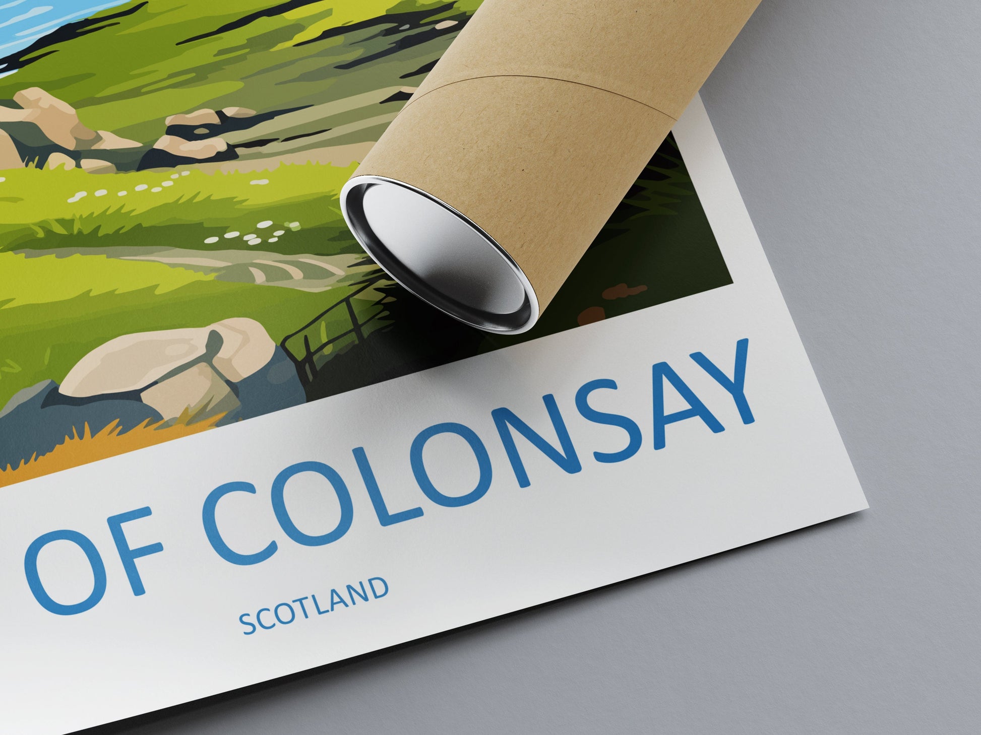 Isle Of Colonsay Travel Print Wall Art Isle Of Colonsay Wall Hanging Home Décor Isle Of Colonsay Gift Art Lovers Scotland Art Lover Travel