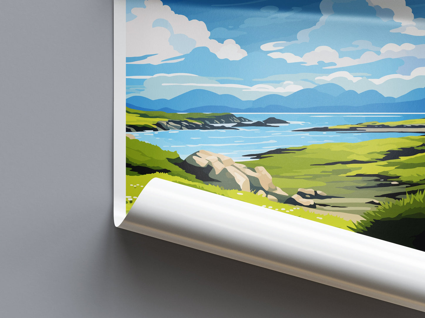 Isle Of Colonsay Travel Print Wall Art Isle Of Colonsay Wall Hanging Home Décor Isle Of Colonsay Gift Art Lovers Scotland Art Lover Travel