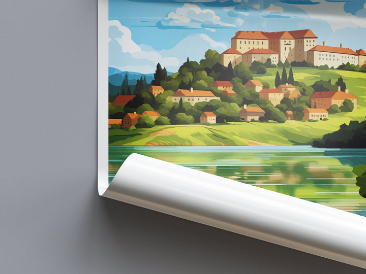 Ptuj Castle Travel Print Ptuj Castle Home Décor Slovenia Art Print Ptuj Castle Wall Print For Lake Bled Gift Wall Hanging Artwork