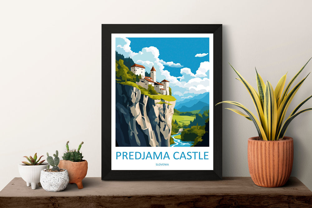 Predjama Castle Travel Print Predjama Castle Home Décor Slovenia Art Print Predjama Castle Wall Print For Lake Bled Gift Wall Hanging Art