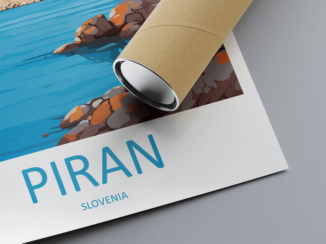 Piran Travel Print Piran Home Décor Slovenia Art Print Piran Wall Print For Piran Gift Wall Hanging Art Travel Slovenia Artwork Gift