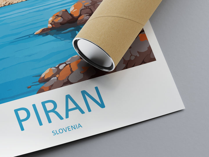 Piran Travel Print Piran Home Décor Slovenia Art Print Piran Wall Print For Piran Gift Wall Hanging Art Travel Slovenia Artwork Gift