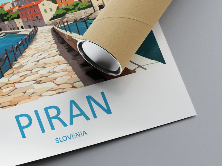 Piran Travel Print Piran Home Décor Slovenia Art Print Piran Wall Print For Piran Gift Wall Hanging Art Travel Slovenia Artwork Gift