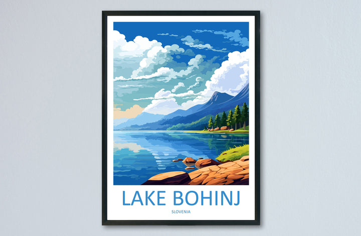 Lake Bohinj Travel Print Lake Bohinj Home Décor Slovenia Art Print Lake Bohinj Wall Print For Gift Wall Hanging Art Travel Slovenia Artwork