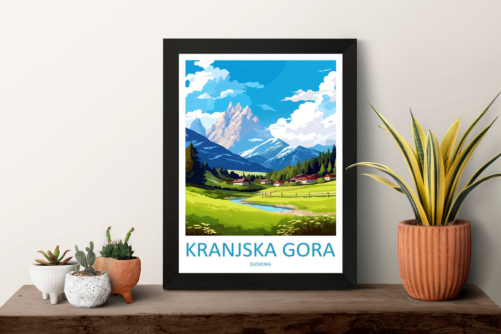 Kranjska Gora Travel Print Kranjska Gora Home Décor Slovenia Art Print Kranjska Gora Wall Print For Gift Wall Hanging Art Travel Slovenia
